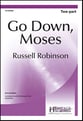 Go Down Moses Two-Part choral sheet music cover